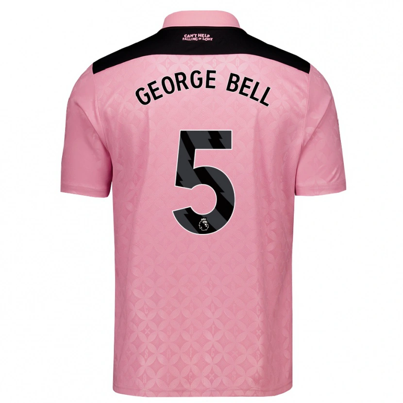Danxen Women George Bell #5 Light Pink Black Away Jersey 2026/27 T-Shirt