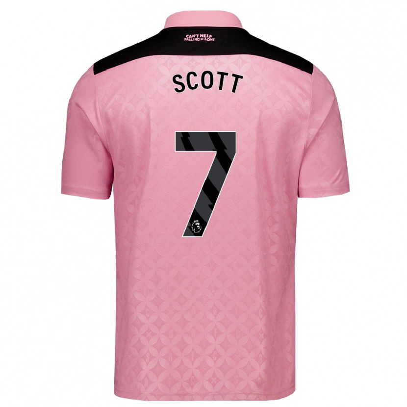 Danxen Women Felix Scott #7 Light Pink Black Away Jersey 2026/27 T-Shirt