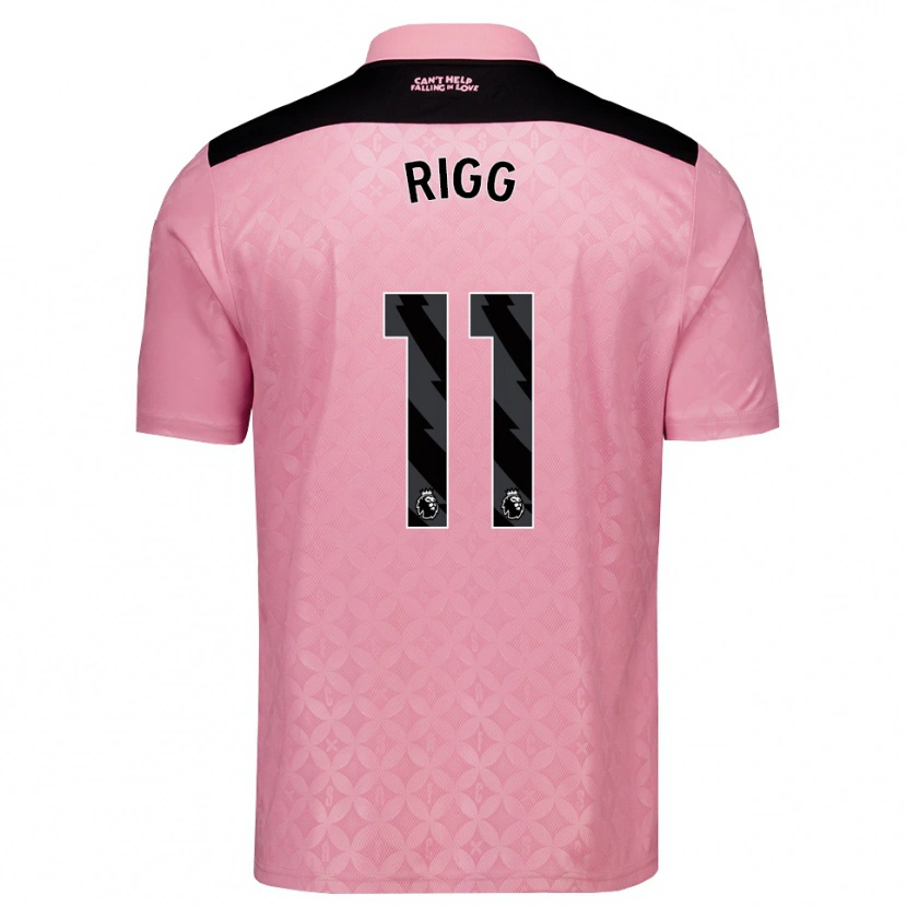 Danxen Women Chris Rigg #11 Light Pink Black Away Jersey 2026/27 T-Shirt