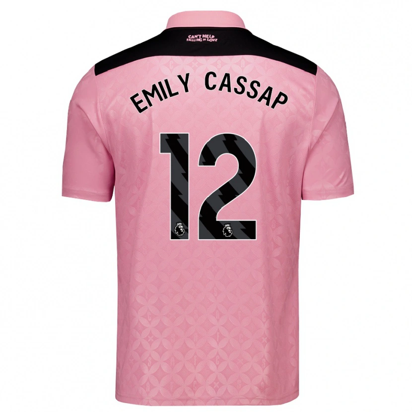 Danxen Women Emily Cassap #12 Light Pink Black Away Jersey 2026/27 T-Shirt