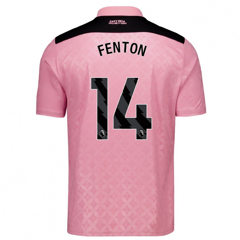 Danxen Women Natasha Fenton #14 Light Pink Black Away Jersey 2026/27 T-Shirt