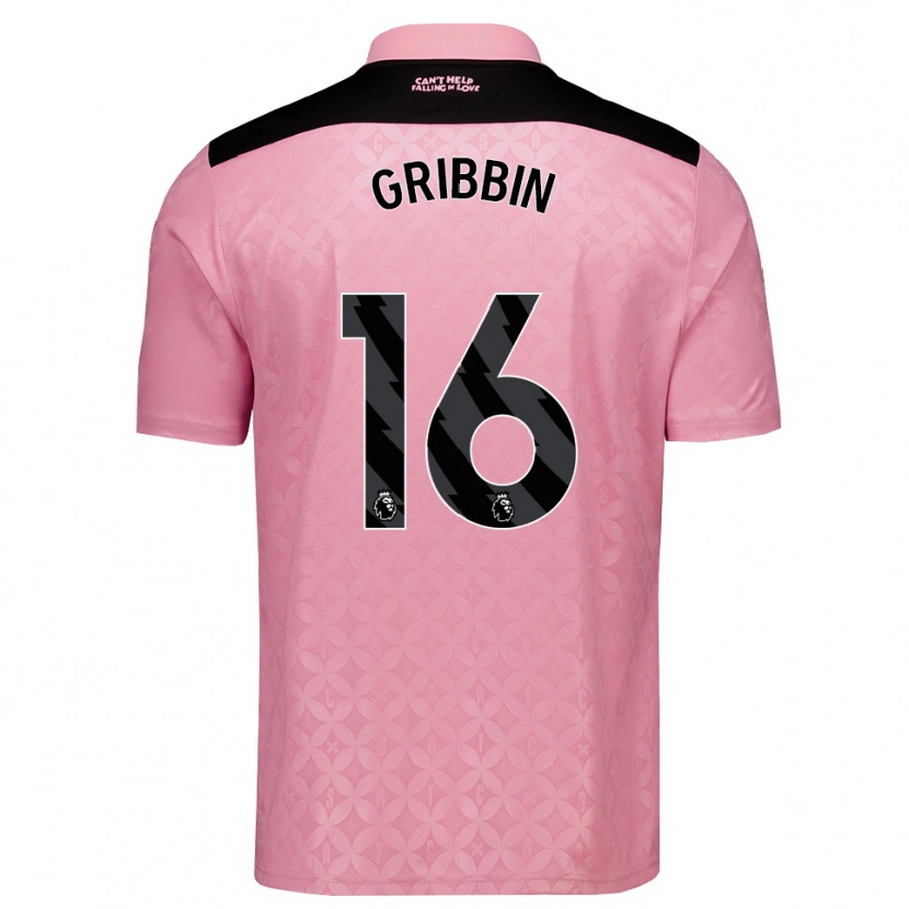Danxen Women Lewis Gribbin #16 Light Pink Black Away Jersey 2026/27 T-Shirt