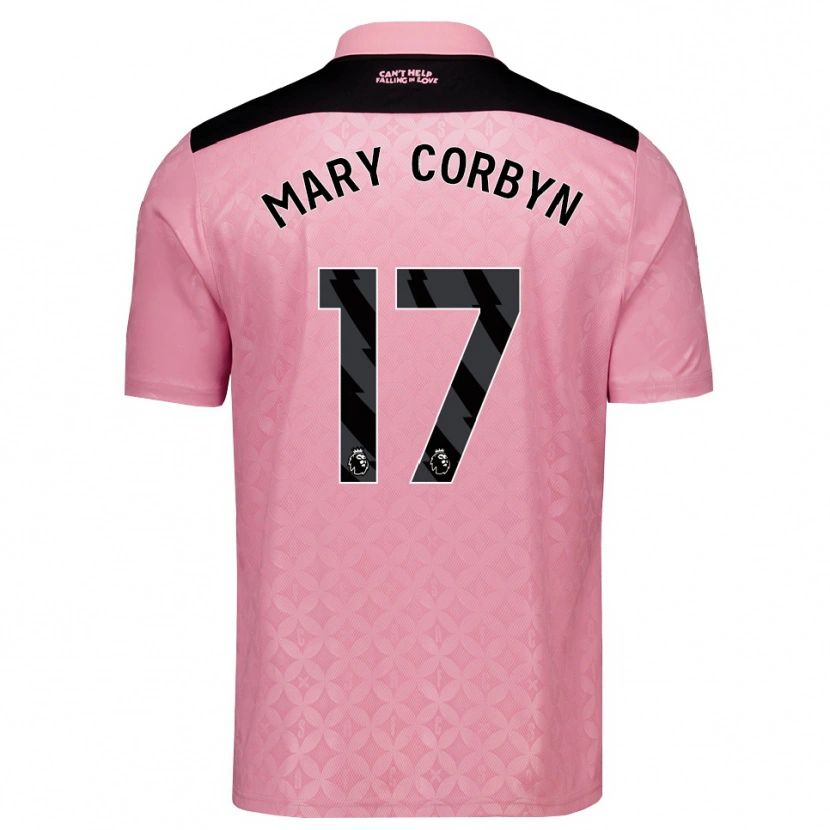 Danxen Women Mary Corbyn #17 Light Pink Black Away Jersey 2026/27 T-Shirt
