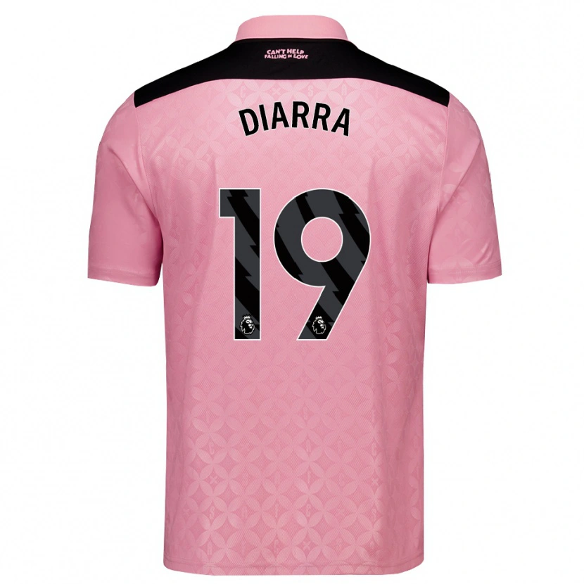 Danxen Women Habib Diarra #19 Light Pink Black Away Jersey 2026/27 T-Shirt