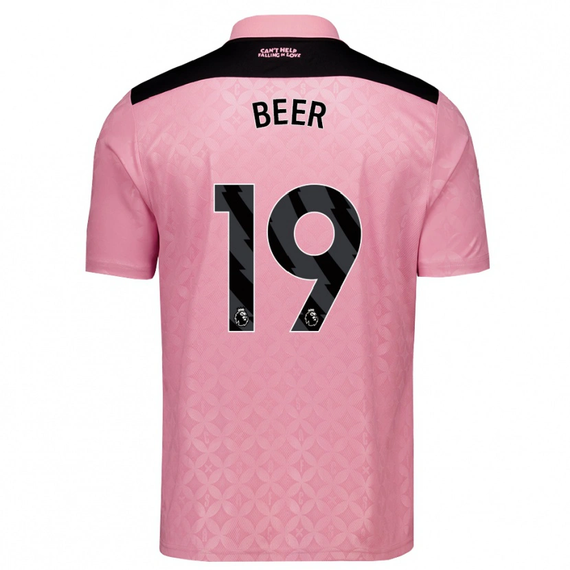 Danxen Women Megan Beer #19 Light Pink Black Away Jersey 2026/27 T-Shirt