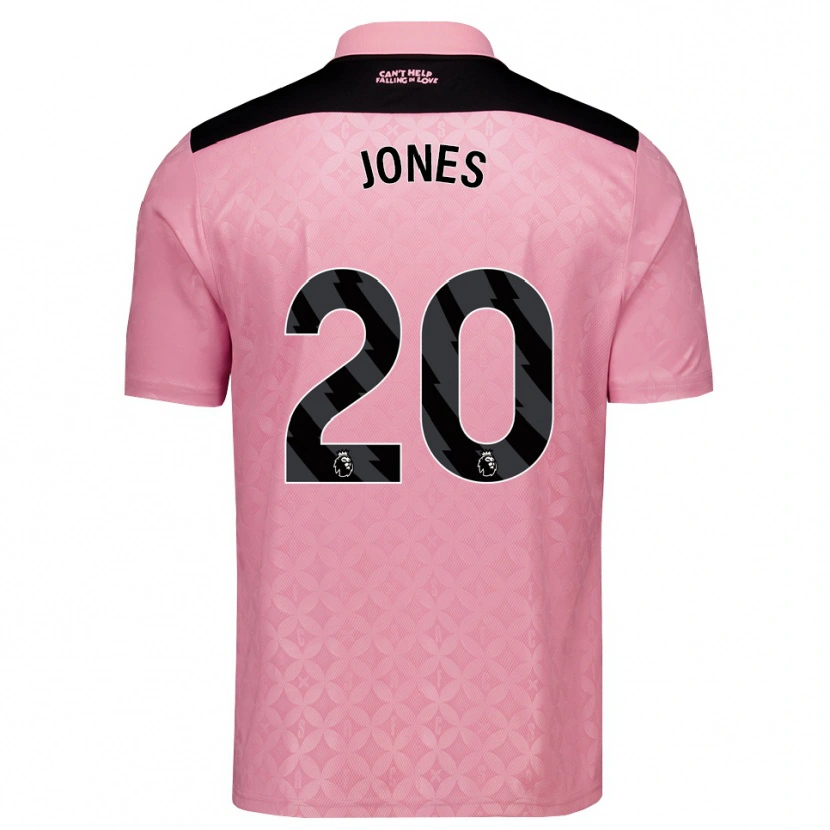 Danxen Women Ellen Jones #20 Light Pink Black Away Jersey 2026/27 T-Shirt