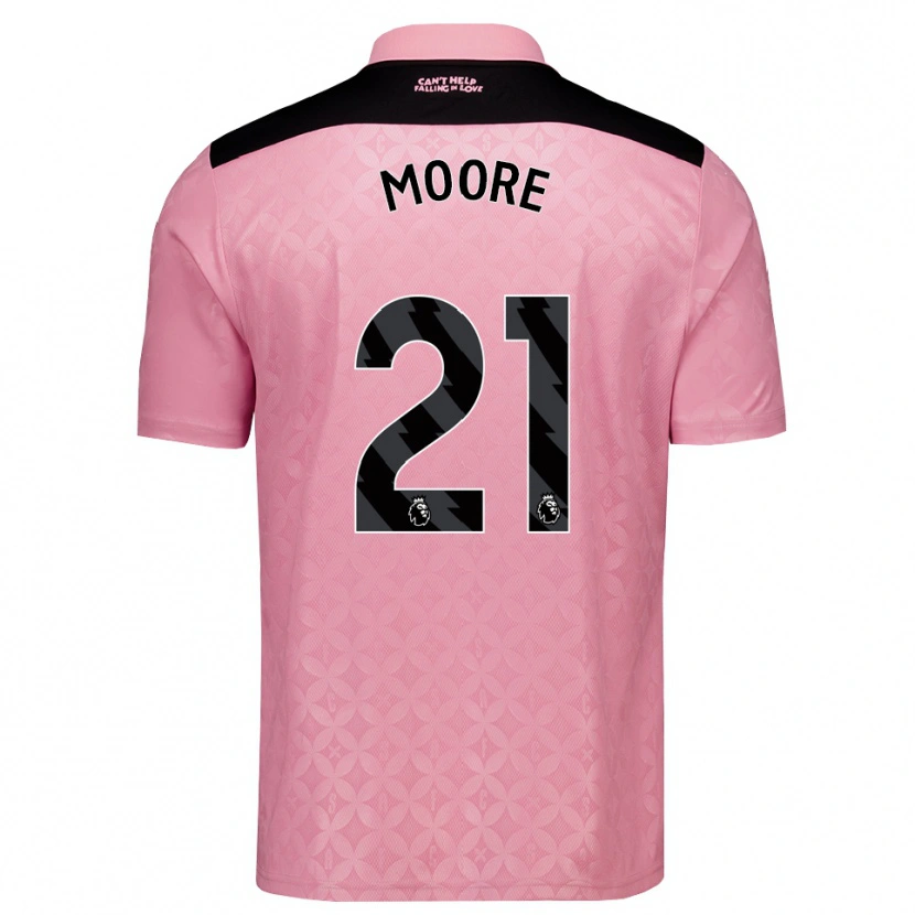 Danxen Women Simon Moore #21 Light Pink Black Away Jersey 2026/27 T-Shirt