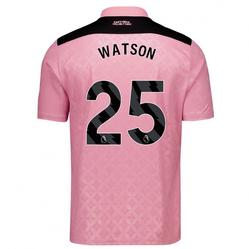 Danxen Women Katy Watson #25 Light Pink Black Away Jersey 2026/27 T-Shirt