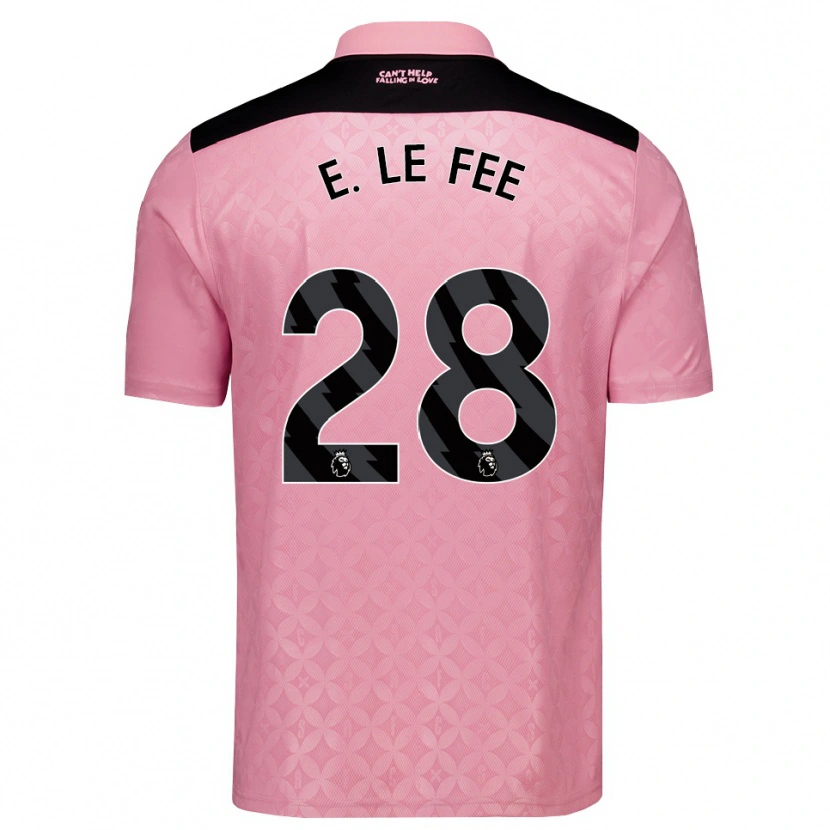Danxen Women Enzo Le Fée #28 Light Pink Black Away Jersey 2026/27 T-Shirt