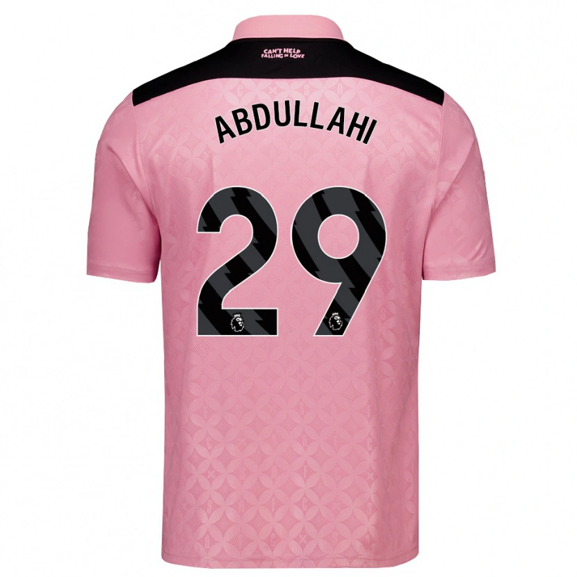 Danxen Women Ahmed Abdullahi #29 Light Pink Black Away Jersey 2026/27 T-Shirt