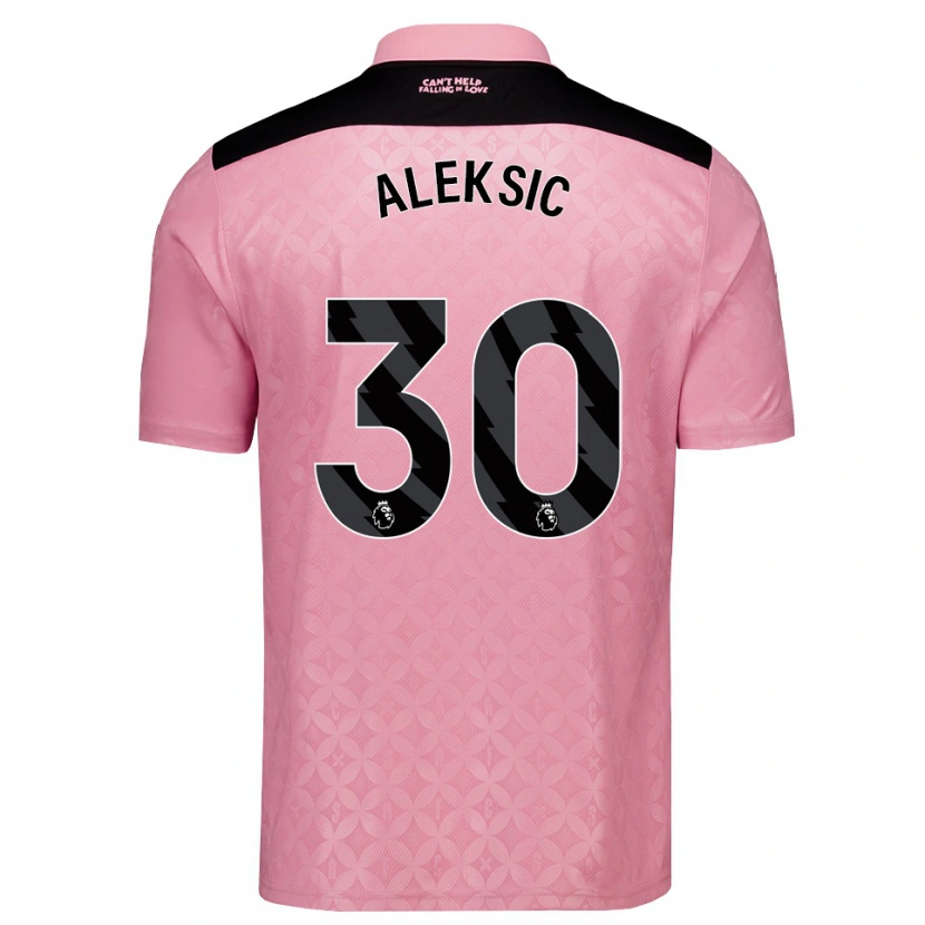 Danxen Women Milan Aleksic #30 Light Pink Black Away Jersey 2026/27 T-Shirt