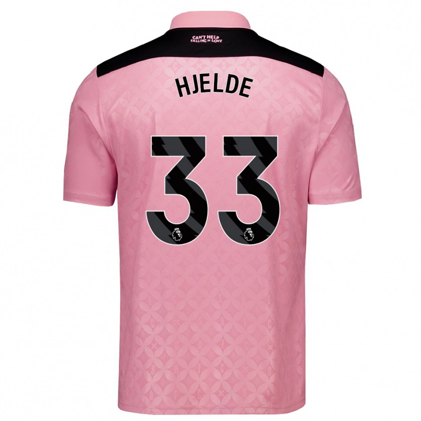 Danxen Women Leo Fuhr Hjelde #33 Light Pink Black Away Jersey 2026/27 T-Shirt