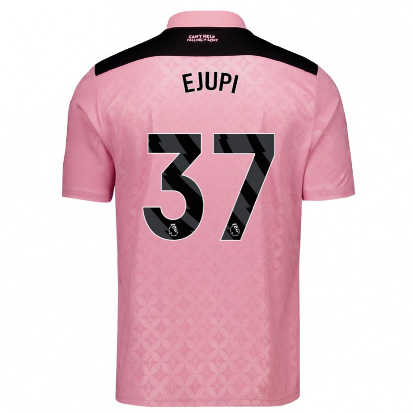 Danxen Women Elizabeta Ejupi #37 Light Pink Black Away Jersey 2026/27 T-Shirt