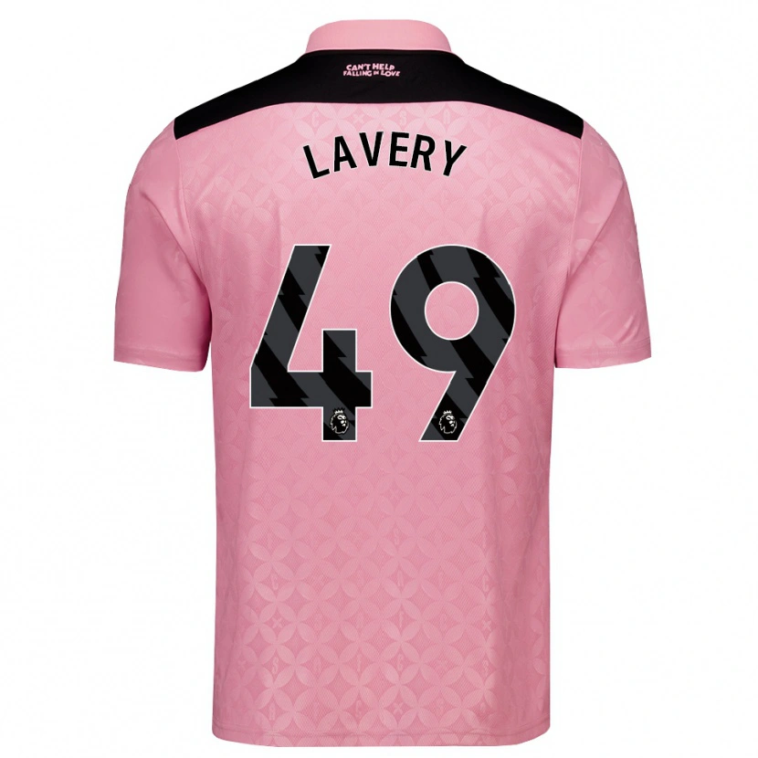 Danxen Women Thomas Lavery #49 Light Pink Black Away Jersey 2026/27 T-Shirt
