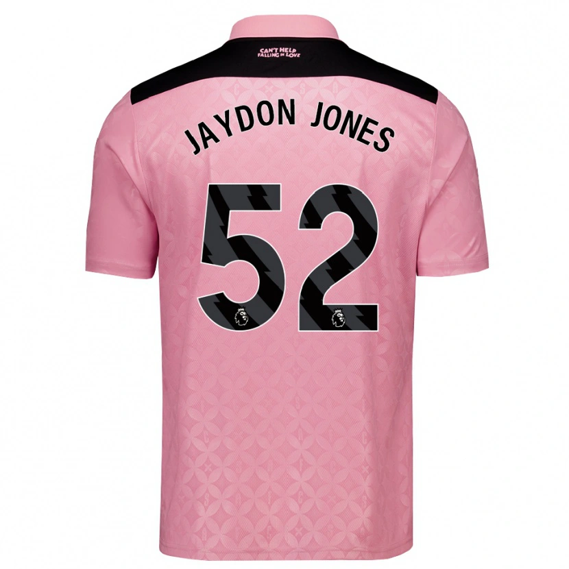 Danxen Women Jaydon Jones #52 Light Pink Black Away Jersey 2026/27 T-Shirt