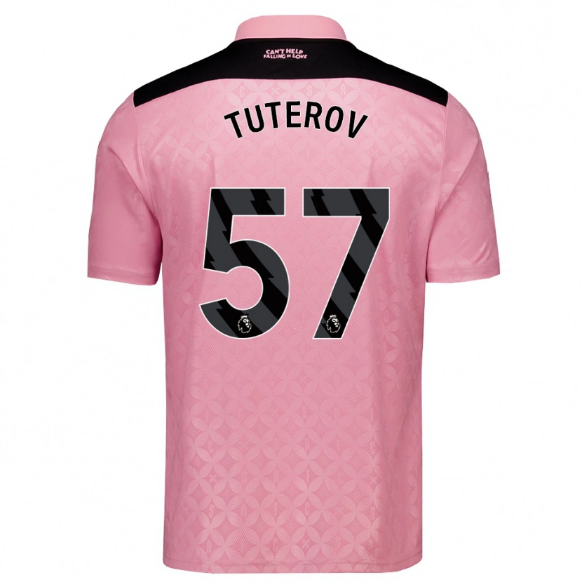 Danxen Women Timur Tuterov #57 Light Pink Black Away Jersey 2026/27 T-Shirt