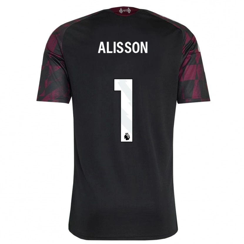 Danxen Women Alisson Ramses Becker #1 Black White Purple Third Jersey 2026/27 T-Shirt