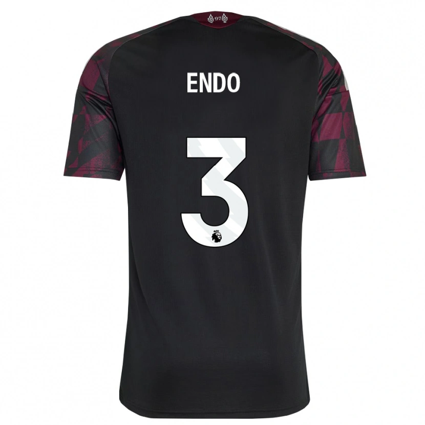 Danxen Women Wataru Endo #3 Black White Purple Third Jersey 2026/27 T-Shirt