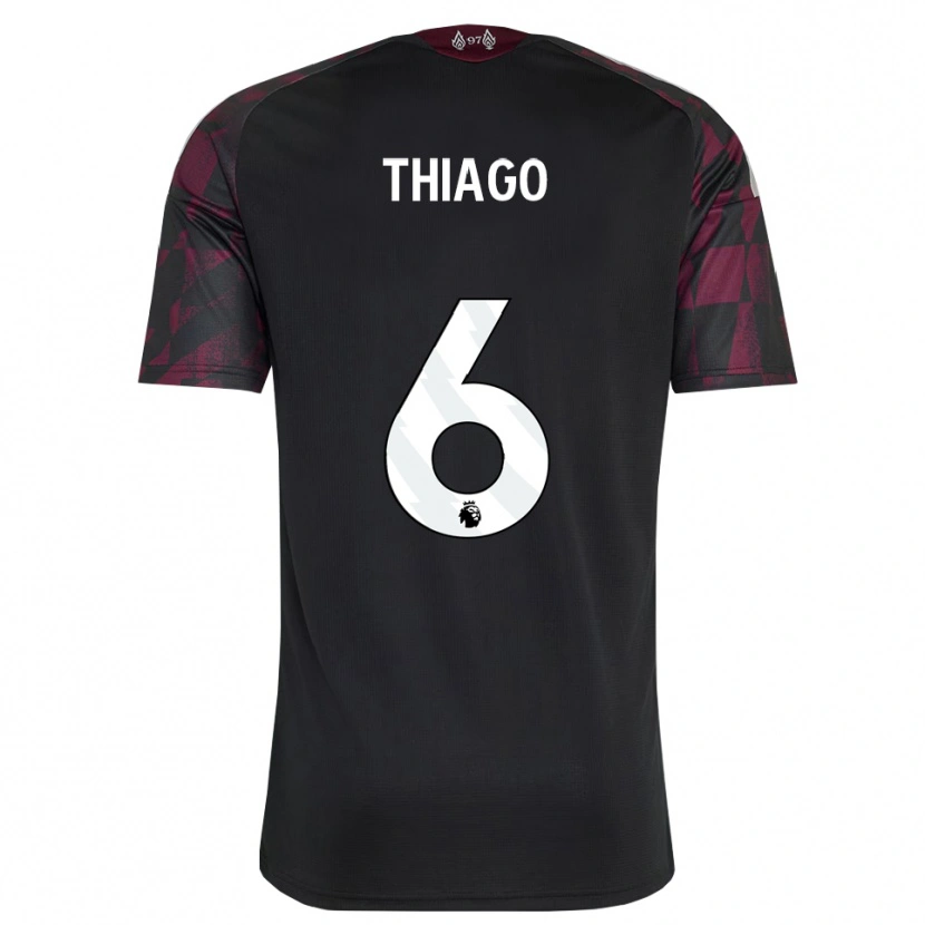 Danxen Women Thiago #6 Black White Purple Third Jersey 2026/27 T-Shirt