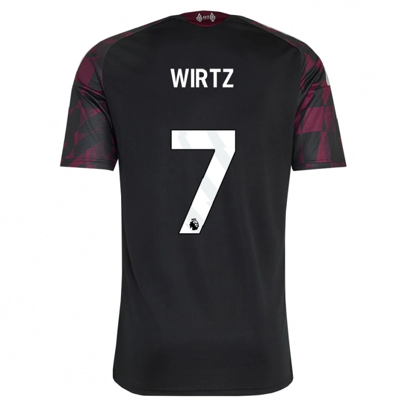 Danxen Women Florian Wirtz #7 Black White Purple Third Jersey 2026/27 T-Shirt