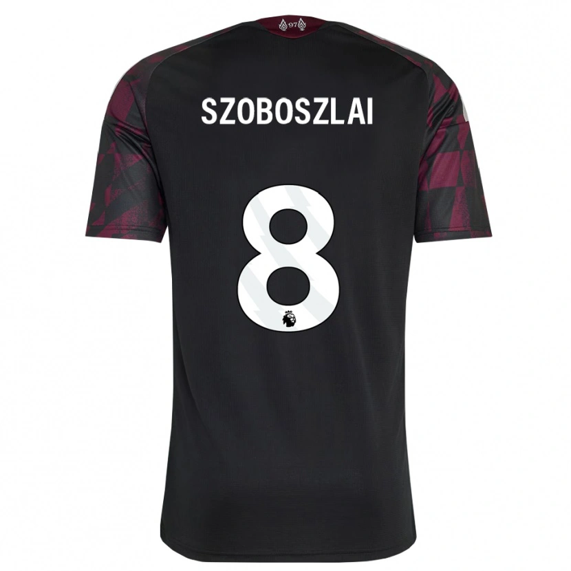 Danxen Women Dominik Szoboszlai #8 Black White Purple Third Jersey 2026/27 T-Shirt