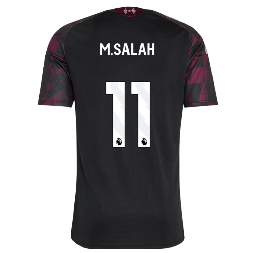 Danxen Women Mohamed Salah #11 Black White Purple Third Jersey 2026/27 T-Shirt