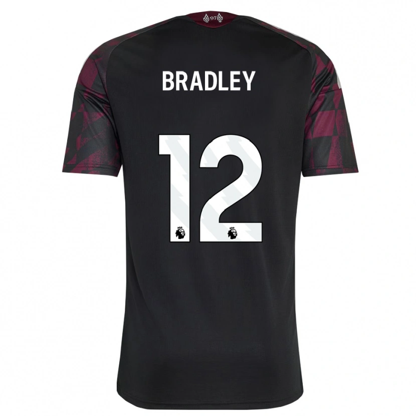 Danxen Women Conor Bradley #12 Black White Purple Third Jersey 2026/27 T-Shirt