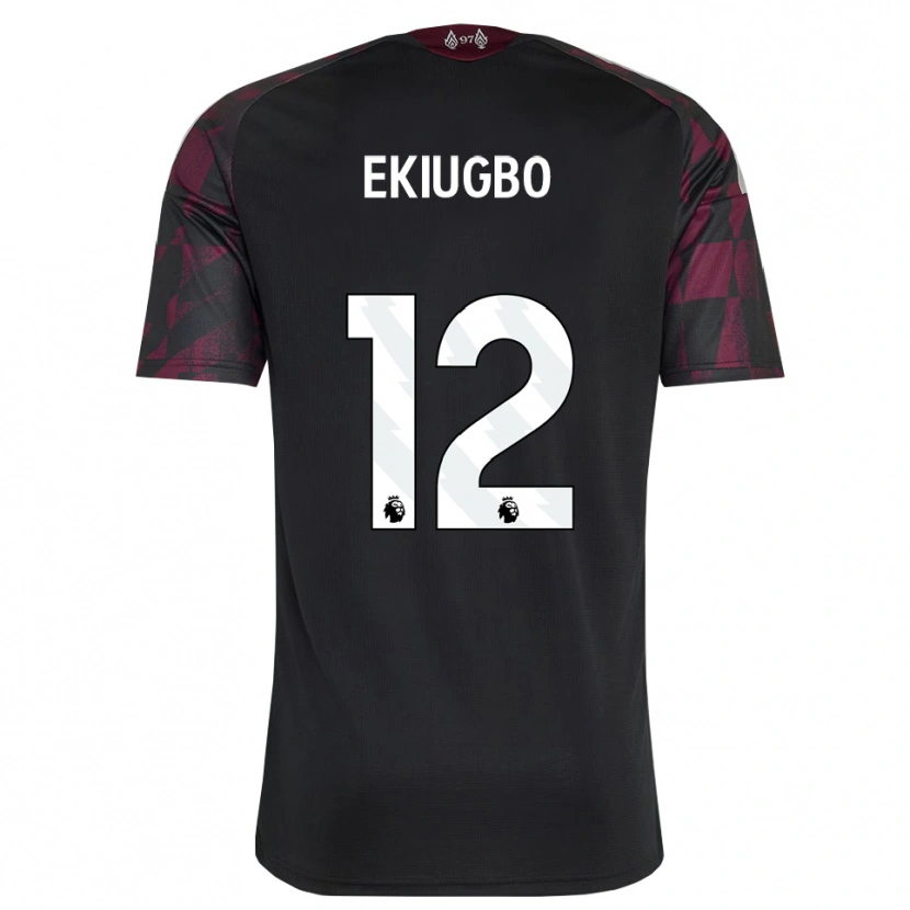 Danxen Women Shadrach Ekiugbo #12 Black White Purple Third Jersey 2026/27 T-Shirt