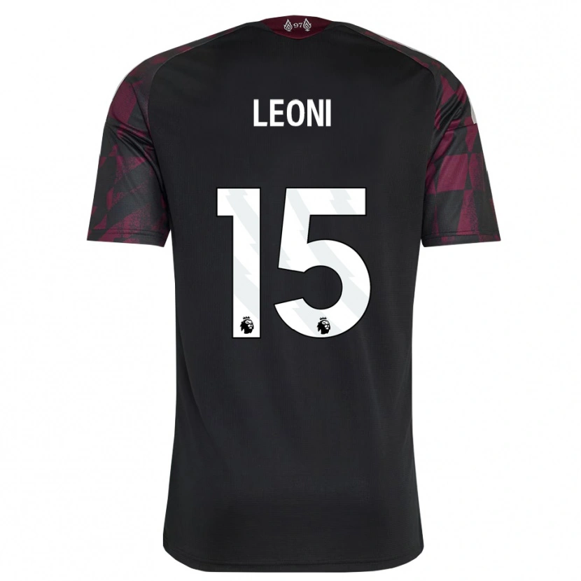 Danxen Women Giovanni Leoni #15 Black White Purple Third Jersey 2026/27 T-Shirt