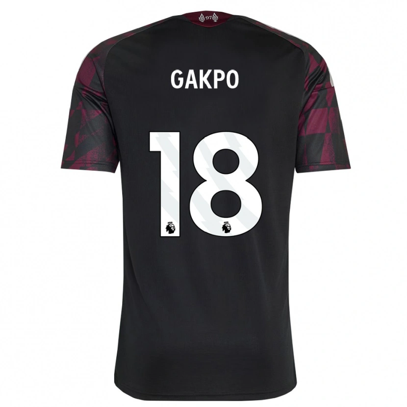 Danxen Women Cody Gakpo #18 Black White Purple Third Jersey 2026/27 T-Shirt