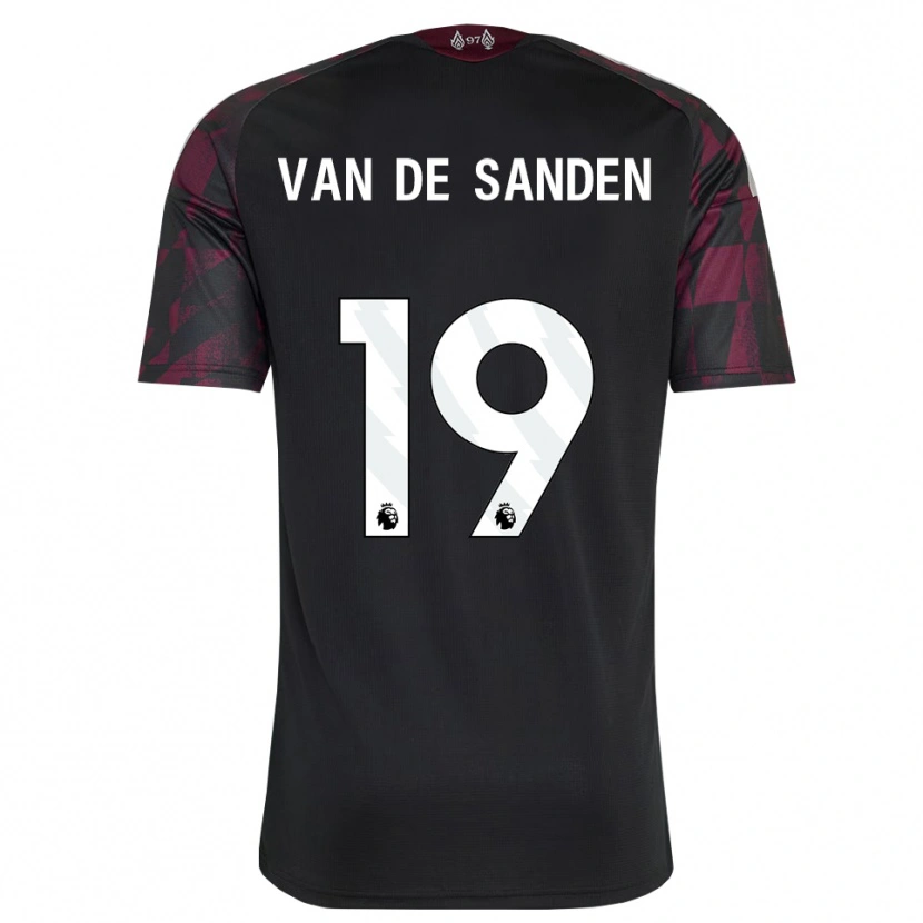 Danxen Women Shanice Van De Sanden #19 Black White Purple Third Jersey 2026/27 T-Shirt