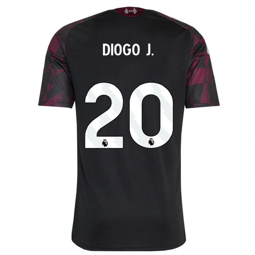 Danxen Women Diogo Jota #20 Black White Purple Third Jersey 2026/27 T-Shirt