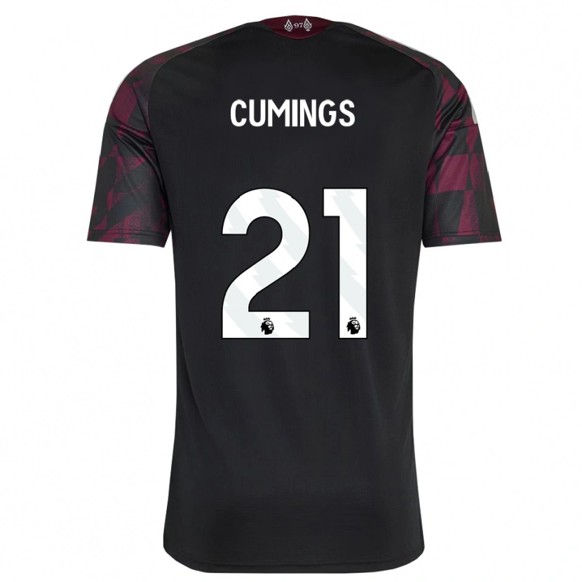 Danxen Women Eartha Cumings #21 Black White Purple Third Jersey 2026/27 T-Shirt