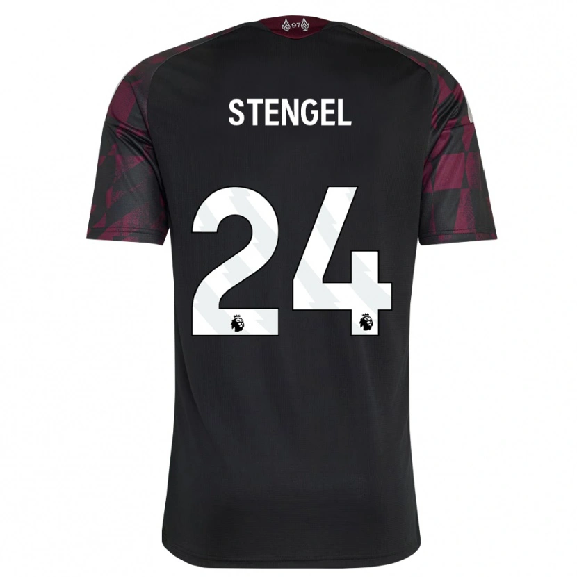 Danxen Women Katie Stengel #24 Black White Purple Third Jersey 2026/27 T-Shirt