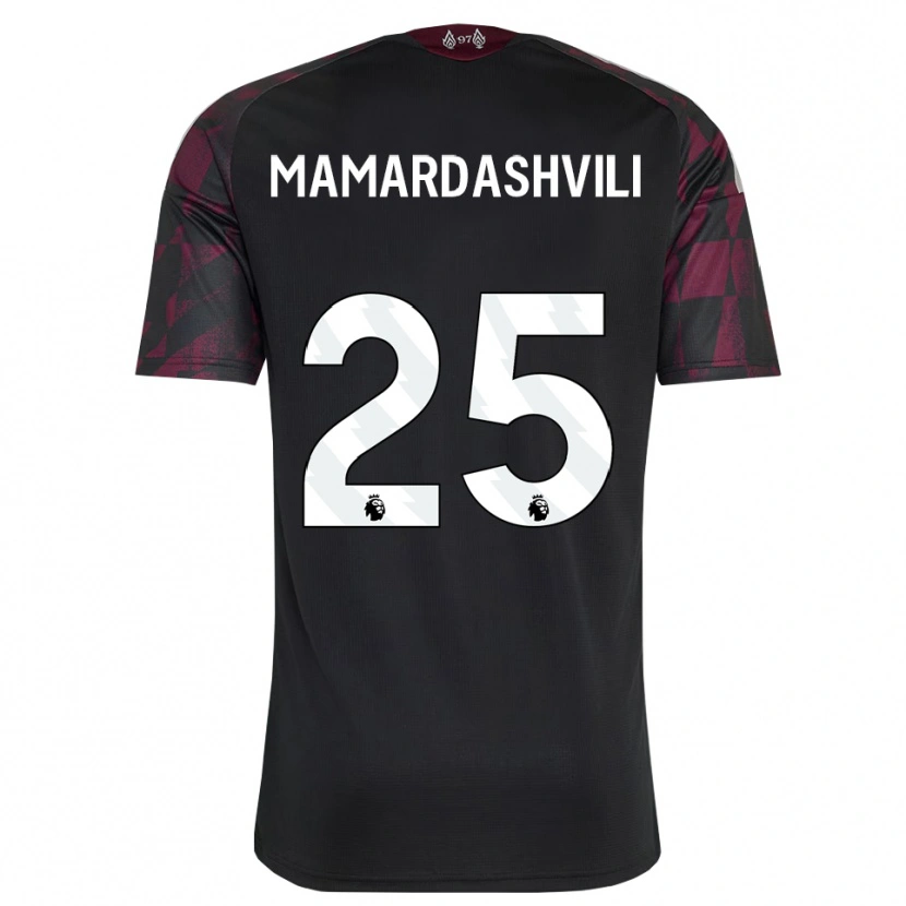 Danxen Women Giorgi Mamardashvili #25 Black White Purple Third Jersey 2026/27 T-Shirt