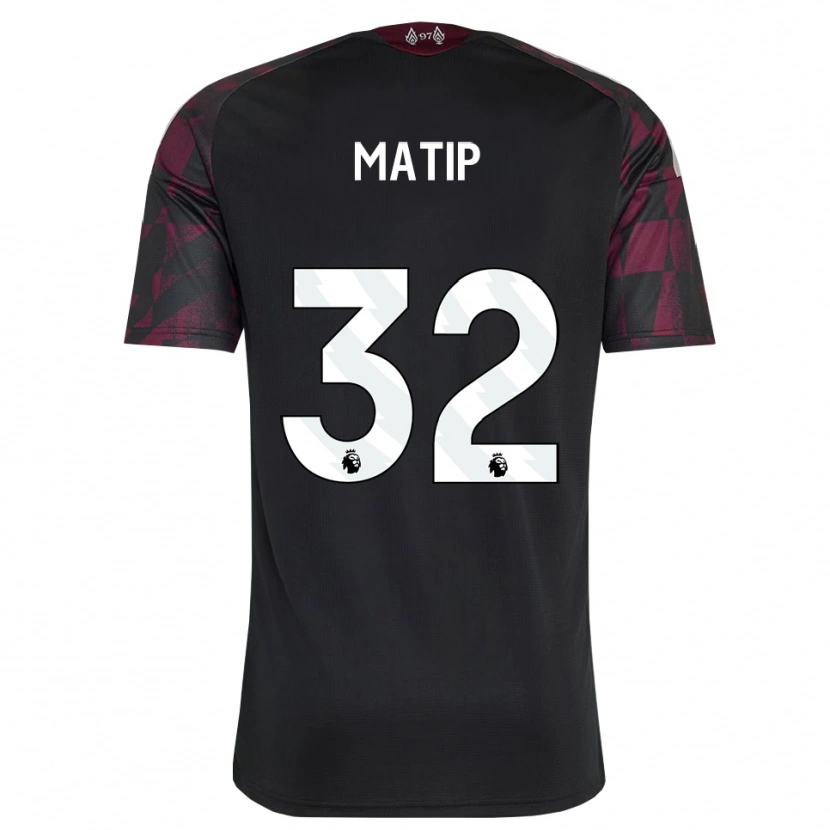 Danxen Women Joel Matip #32 Black White Purple Third Jersey 2026/27 T-Shirt