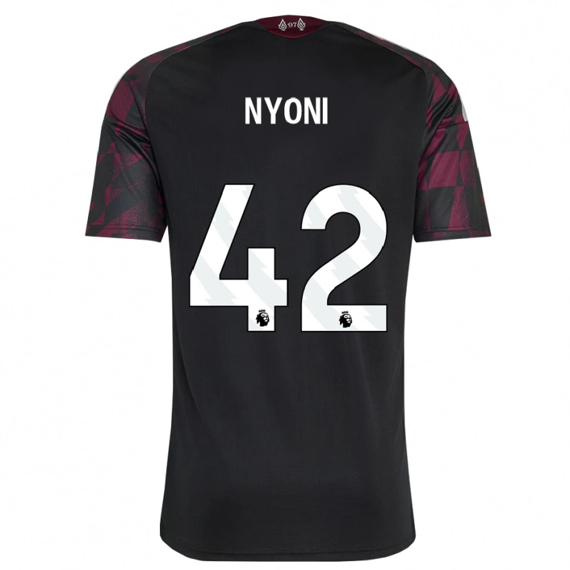 Danxen Women Trey Nyoni #42 Black White Purple Third Jersey 2026/27 T-Shirt