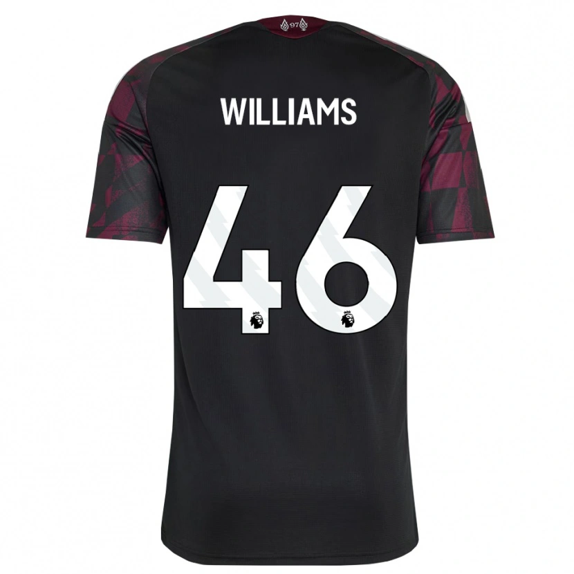 Danxen Women Rhys Williams #46 Black White Purple Third Jersey 2026/27 T-Shirt