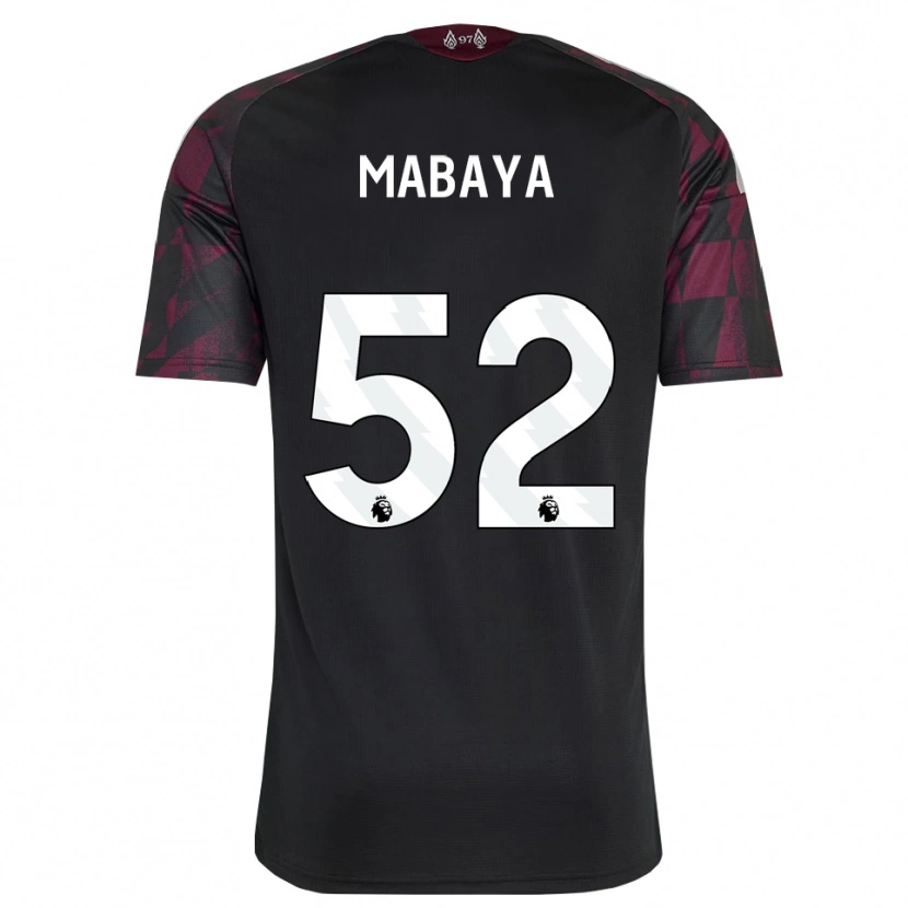 Danxen Women Isaac Mabaya #52 Black White Purple Third Jersey 2026/27 T-Shirt