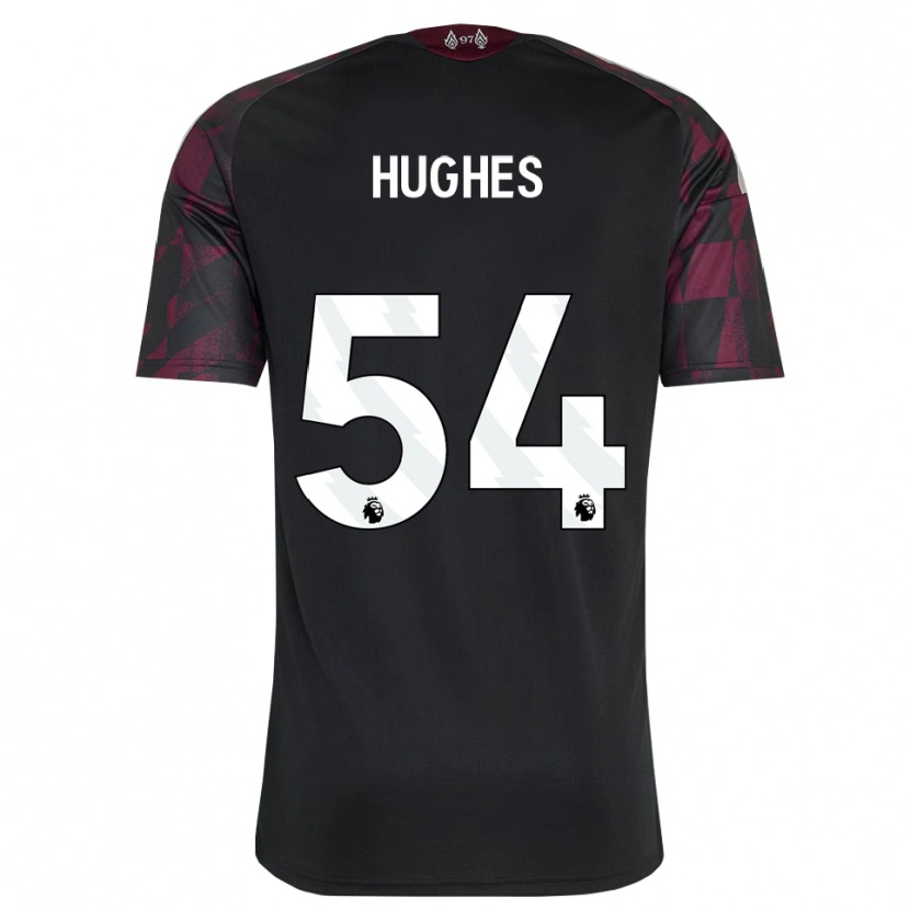 Danxen Women Liam Hughes #54 Black White Purple Third Jersey 2026/27 T-Shirt