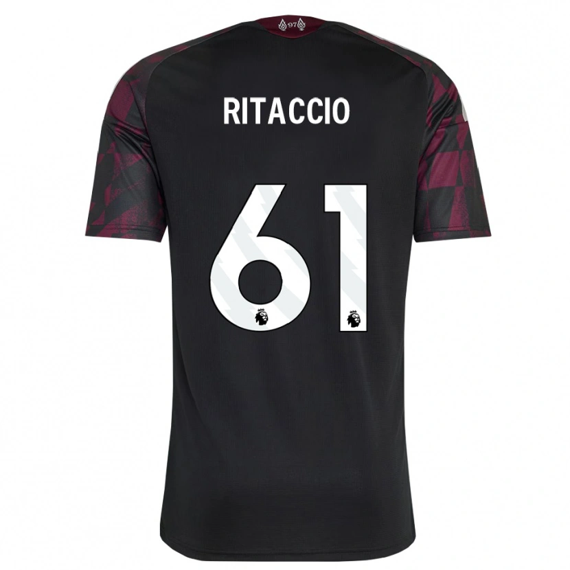 Danxen Women Matteo Ritaccio #61 Black White Purple Third Jersey 2026/27 T-Shirt