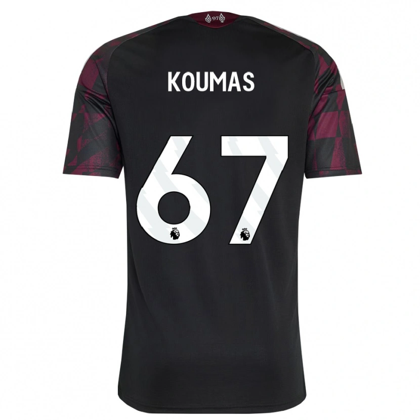 Danxen Women Lewis Koumas #67 Black White Purple Third Jersey 2026/27 T-Shirt