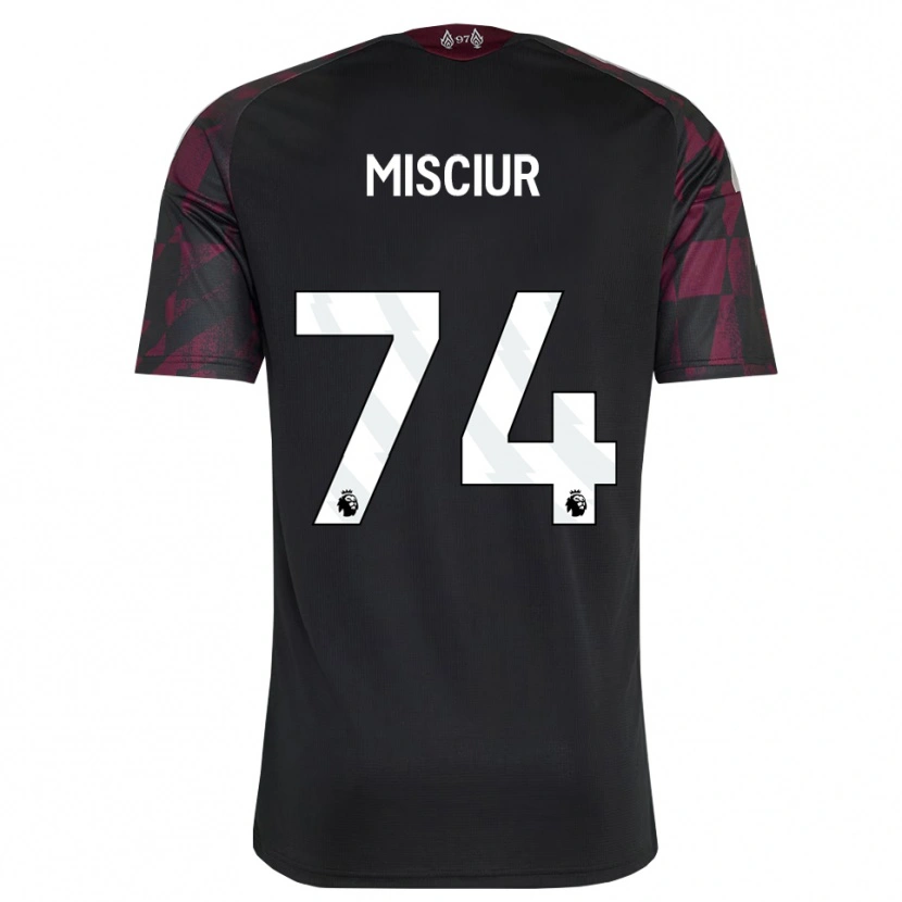 Danxen Women Kornel Misciur #74 Black White Purple Third Jersey 2026/27 T-Shirt