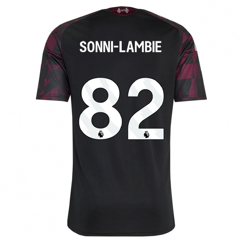 Danxen Women Joshua Sonni-Lambie #82 Black White Purple Third Jersey 2026/27 T-Shirt