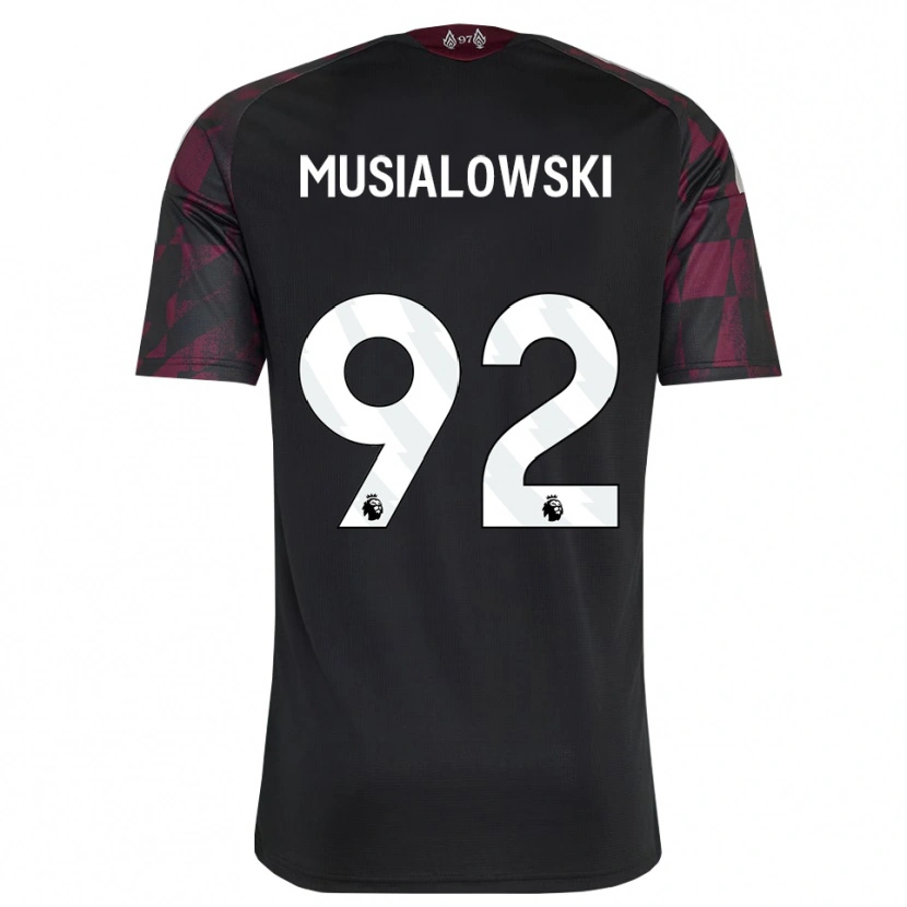 Danxen Women Mateusz Musialowski #92 Black White Purple Third Jersey 2026/27 T-Shirt