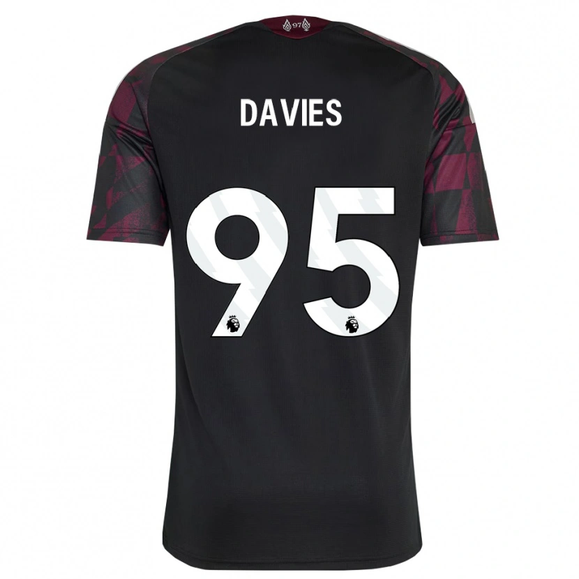 Danxen Women Harvey Davies #95 Black White Purple Third Jersey 2026/27 T-Shirt