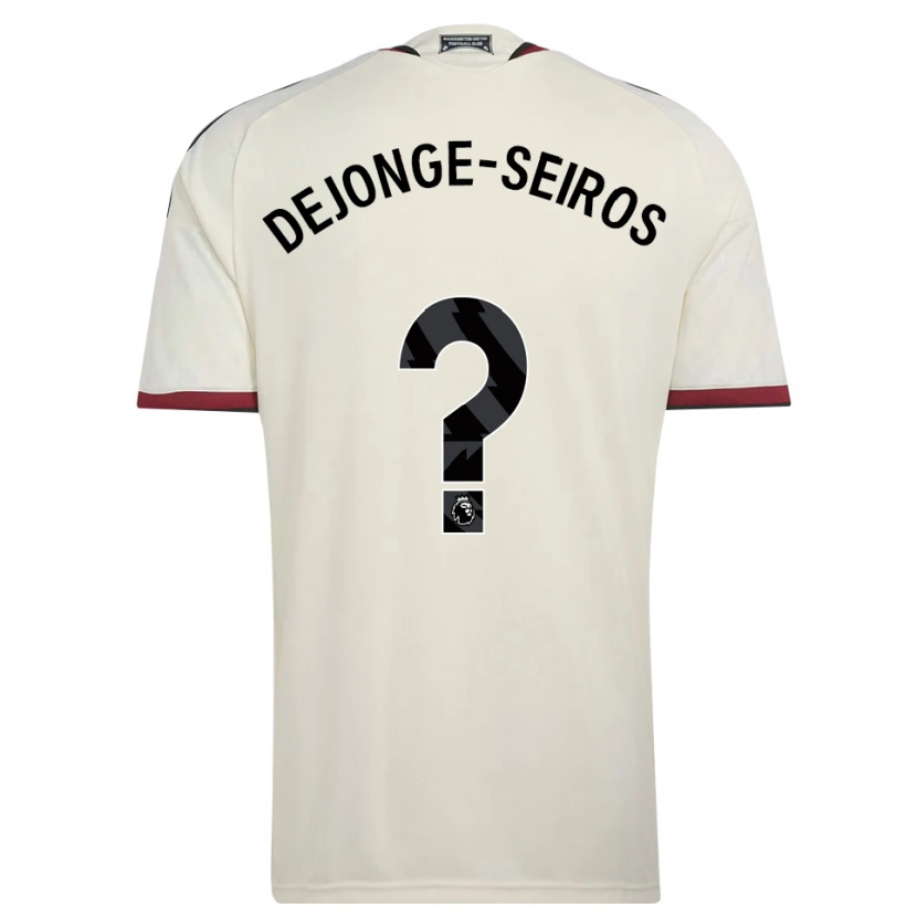 Danxen Women Edson Dejonge-Seiros #0 Beige Black Red Third Jersey 2026/27 T-Shirt