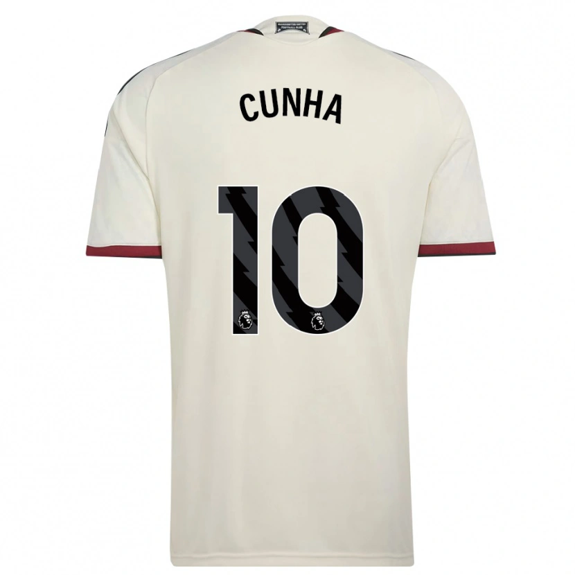Danxen Women Matheus Cunha #10 Beige Black Red Third Jersey 2026/27 T-Shirt