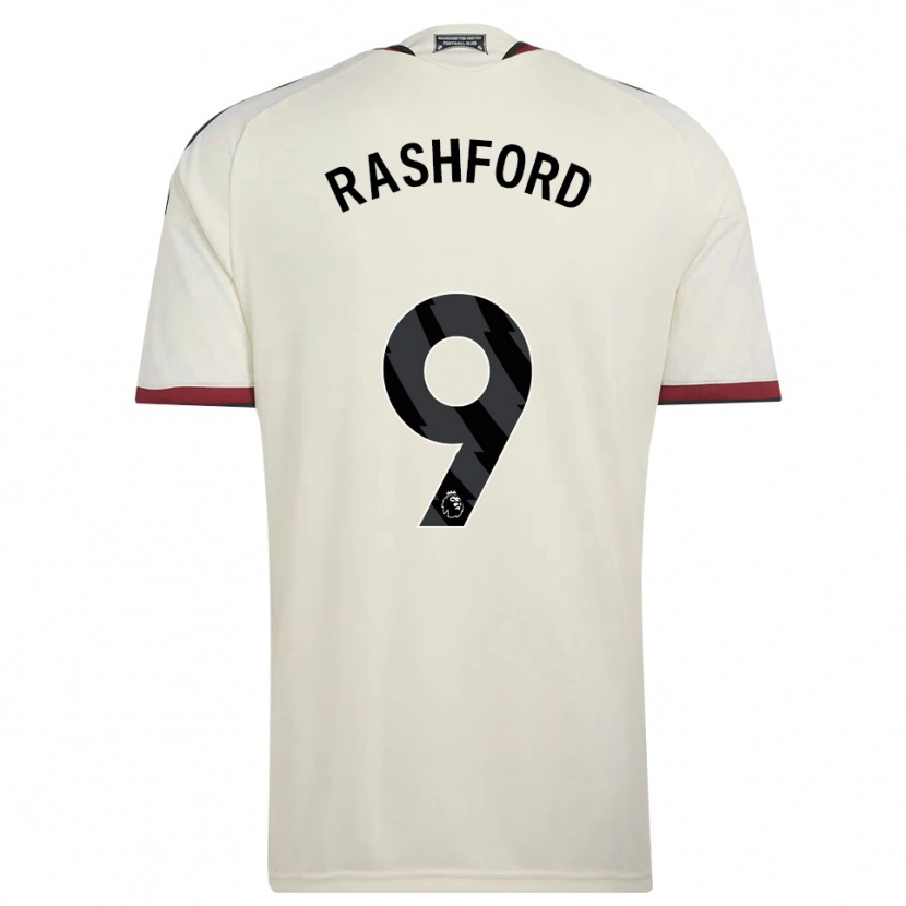 Danxen Women Marcus Rashford #9 Beige Black Red Third Jersey 2026/27 T-Shirt