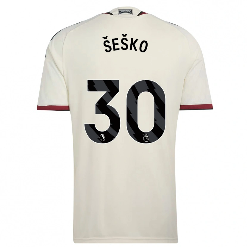 Danxen Women Benjamin Sesko #30 Beige Black Red Third Jersey 2026/27 T-Shirt